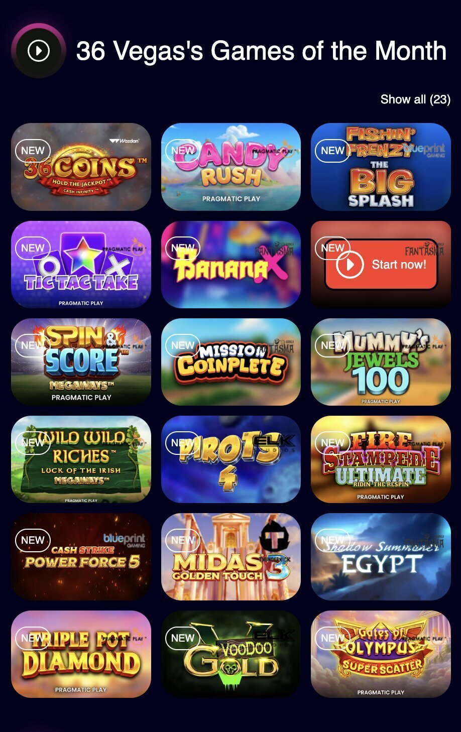 36Vegas slots