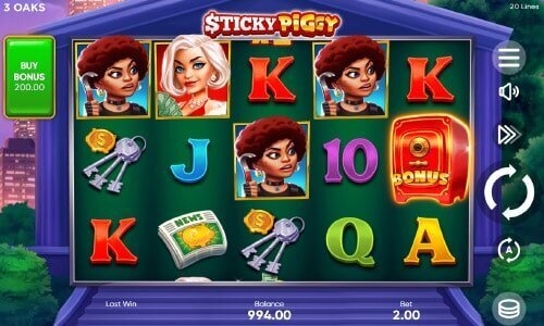 Sticky Piggy 3 Oaks Gaming