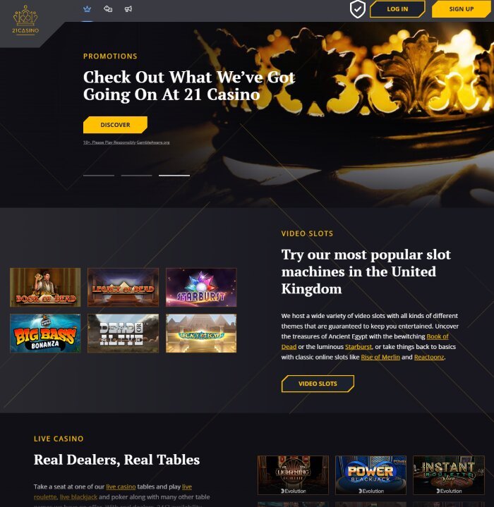 21 Casino in November 2025