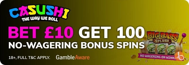 Casushi bonus spin offer