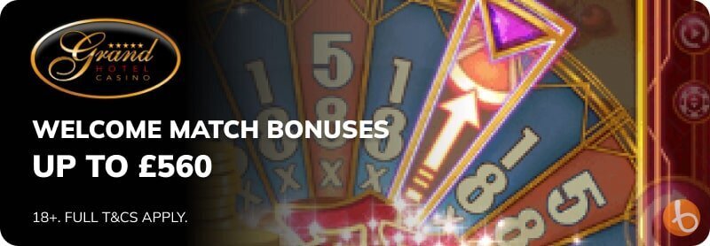 Grand Hotel Casino bonus is a solid bonus money offer