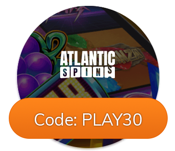 Atlantic Spins Casino bonus code is PLAY30