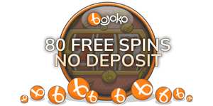 Bojoko branded text 80 free spins no deposit