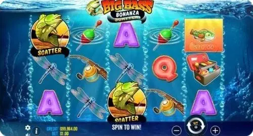 Screenshot of Big Bass Bonanza slot