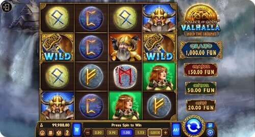 Power of Gods Valhalla slot screenshot