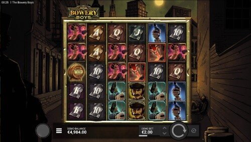 The Bowery Boys slot game by Hacksaw