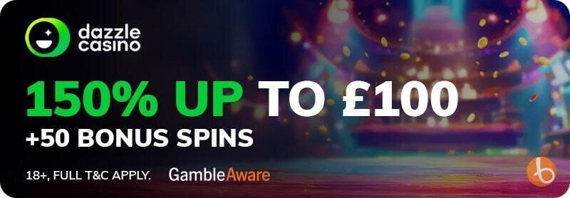 Dazzle Casino bonus banner
