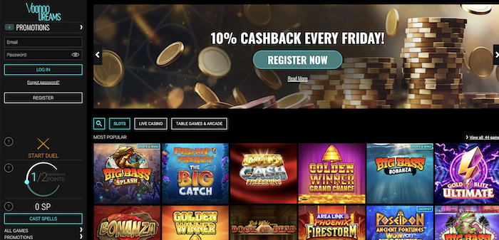 Voodoo Dreams Casino in November 2025