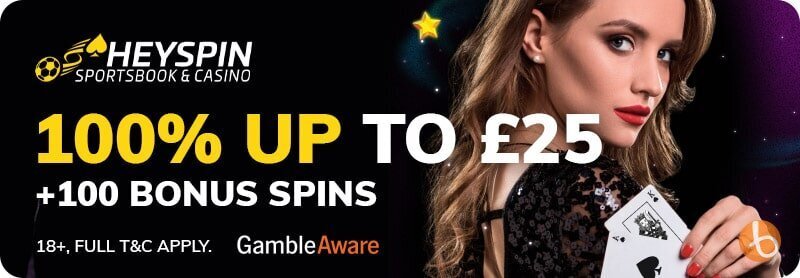 HeySpin Casino welcome bonus