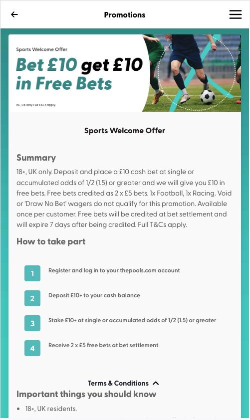 Approve the welcome offer