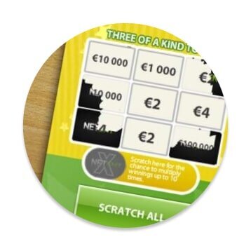 Scratchcard casino game
