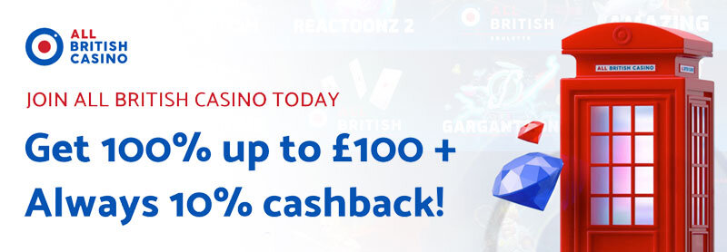 All British Casino welcome offer