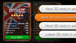 Find a casino with 3D slots from our list