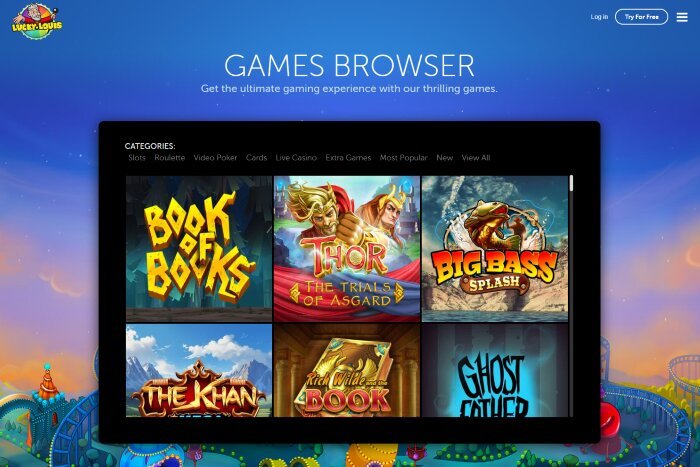 LuckyLouis Games October 2024