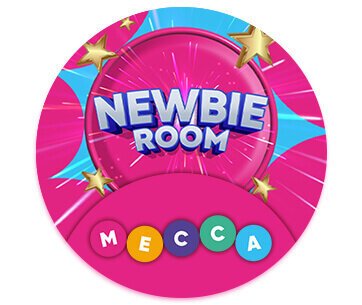 Newbie Room banner on Mecca Bingo