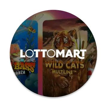 Lottomart casino round logo