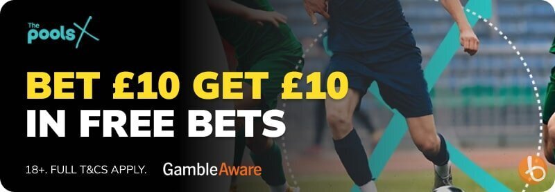 Bonus banner for The Pools welcome offer