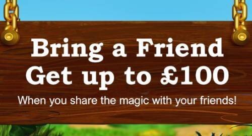 Refer a friend at Rainbow Riches