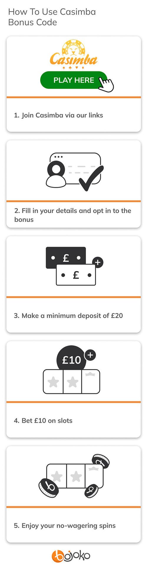 How to use Casimba bonus code