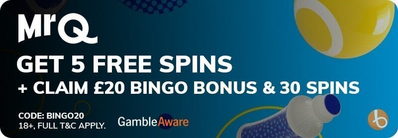 MrQ Bingo bonus offer banner