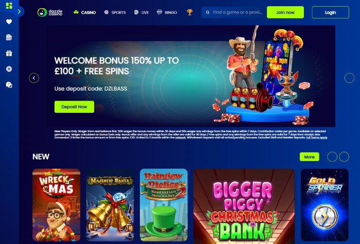 Dazzle Casino December 2025
