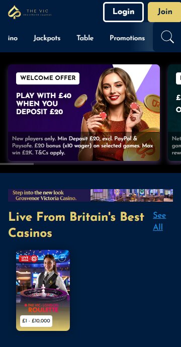 The Vic Casino mobile