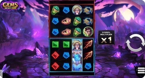 Screenshot of Gems Infinity Reels online slot