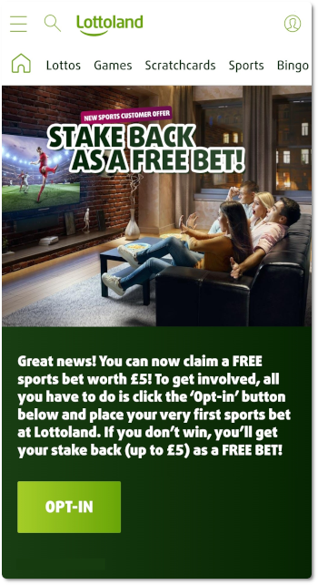 Betfred welcome offer is £5 free bet for all new players