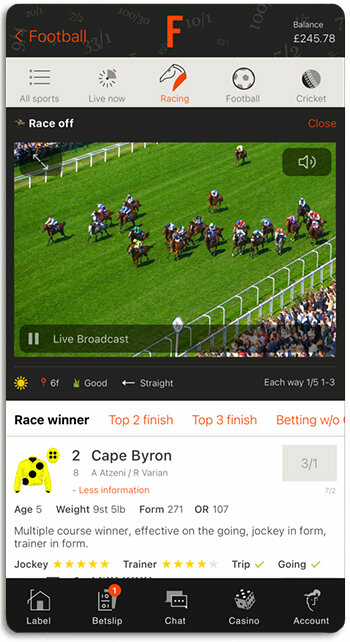 Fitzdares betting offers live stream for Horse Racing