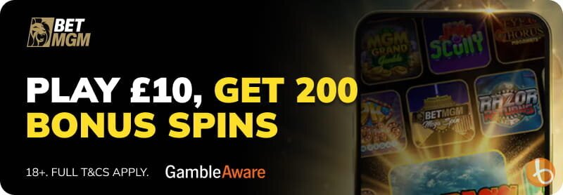 Bonus banner for BetMGM