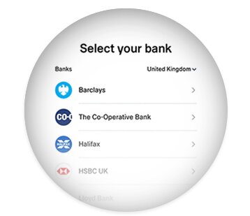 Choose your bank to make a Trustly deposit