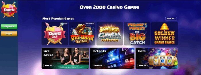 Duelz casino in October 2022