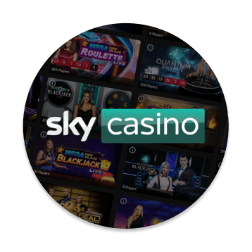 Sky Casino logo circle