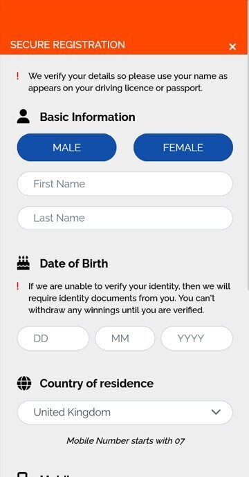 How to sign up to The Phone casino