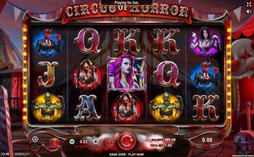 GameArt slot Circus of Horror