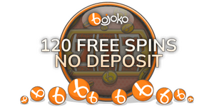 Bojoko branded text 120 free spins no deposit