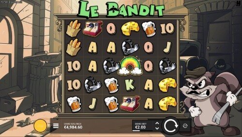 Le Bandit slot game by Hacksaw