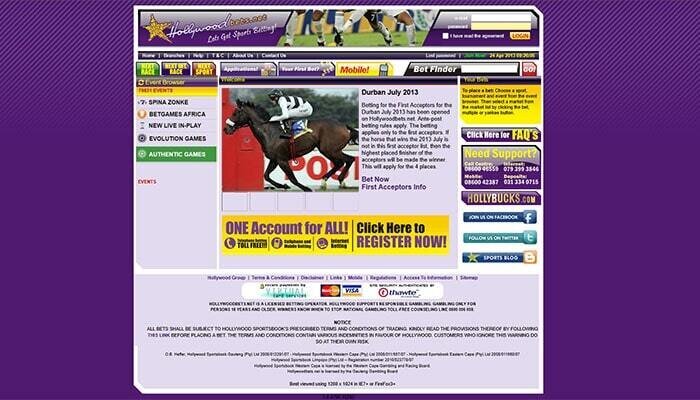 Hollywoodbets in July 2013