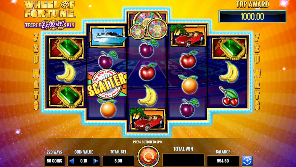 Best US slot Wheel of Fortune Triple Extreme Spins
