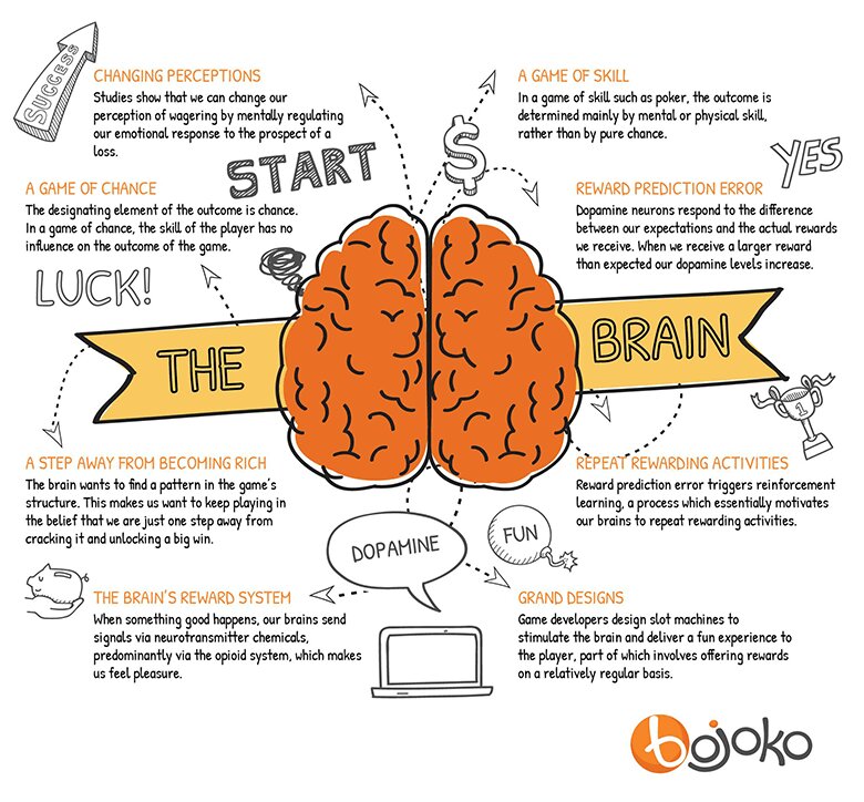 Brain while gambling