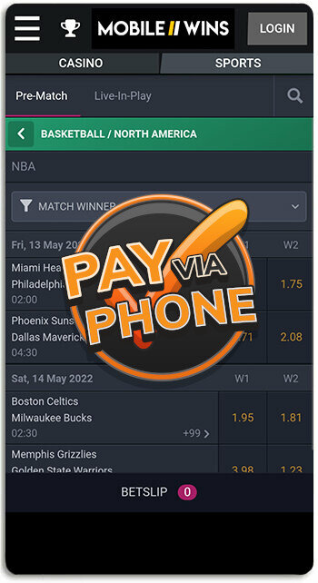 bet using mobile phone bill at Mobilewins