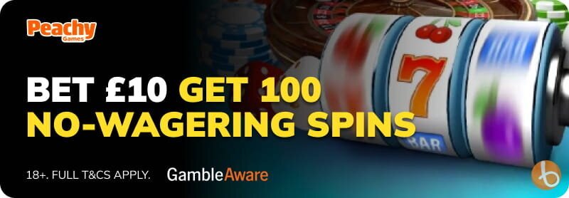 Peachy Games bonus banner