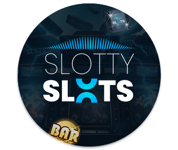 Slotty Slots casino logo ball
