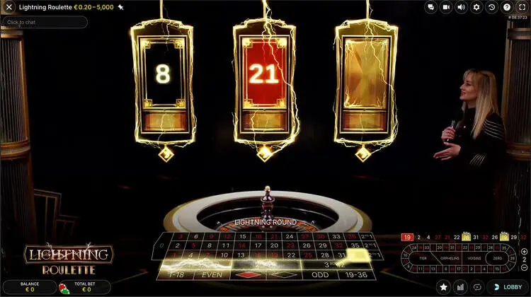 Evolution Gaming Lightning Roulette Live