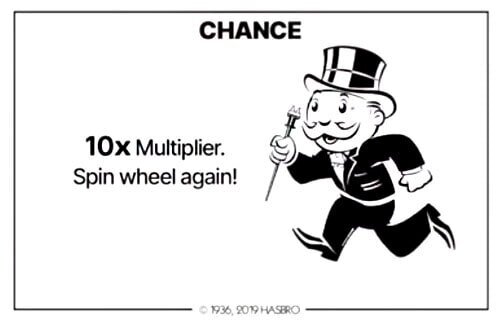 Monopoly Live Chance card