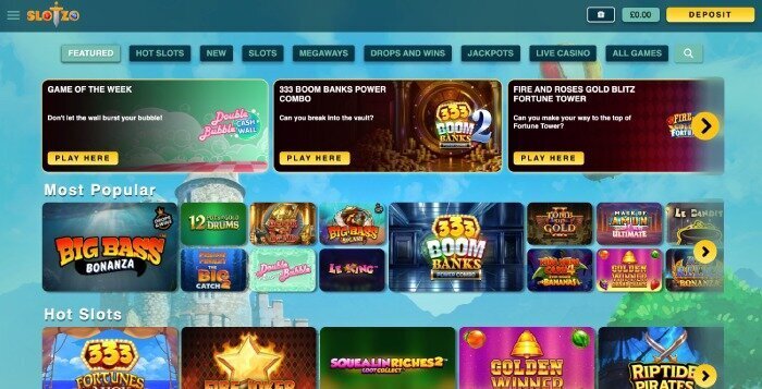 Slotzo casino in August 2025