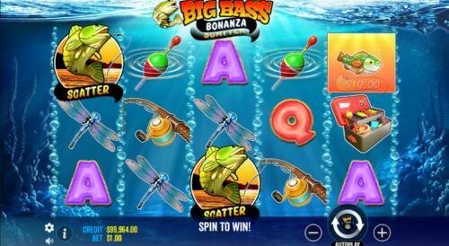 An image of that shows what Big Bass Bonanza slot looks like