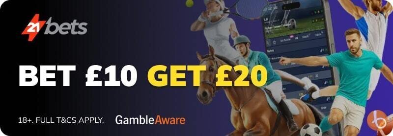 21Bets free bet offer