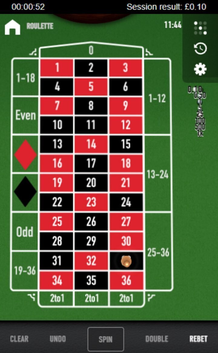 See the result and collect winnings if your bet won
