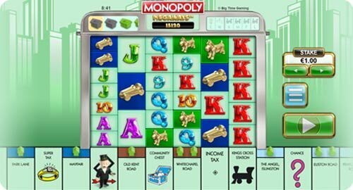 Gameplay screenshot of Monopoly Megaways